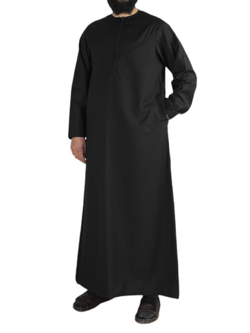 Men's Omani Thobe with Full Sleeve (1-Color Set size 52-60)