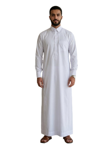Men's Thobe White Qatari Style