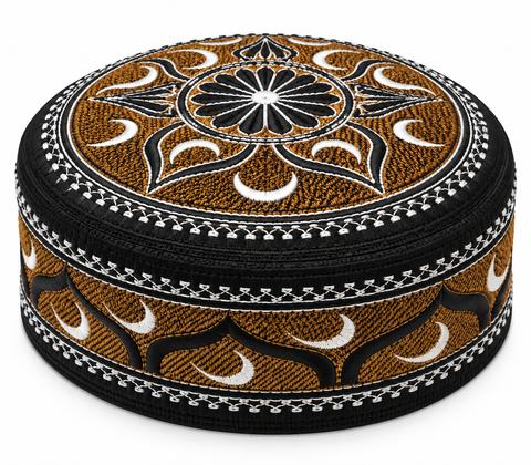 Men's Embroidery Islamic Prayer Kufi/Cap (Size-57cm)