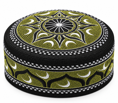 Men's Embroidery Islamic Prayer Kufi/Cap (Size-57cm)