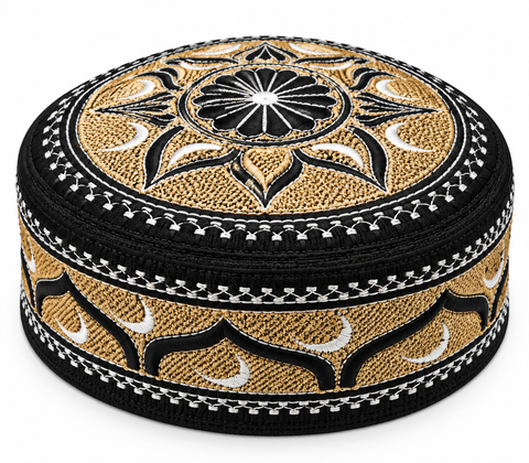 Men's Embroidery Islamic Prayer Kufi/Cap (Size-57cm)