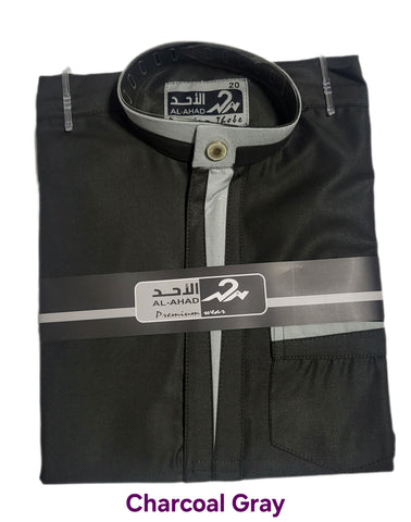 Boys' Designer Thobe by Al Ahad: Elegant Islamic Clothing