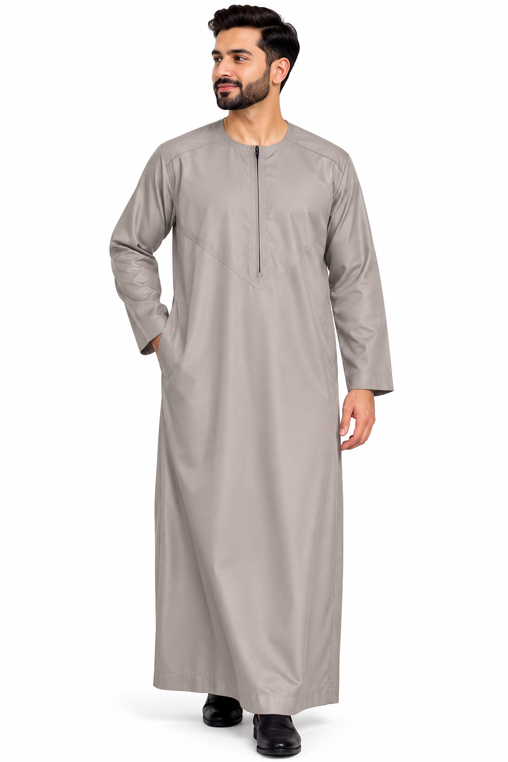 Men's Omani Thobe Emirati Style With Full Sleeve Thobe/Jubba