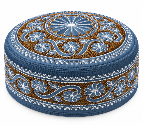 Men's Embroidery Islamic Prayer Kufi/Cap (Size-57cm)