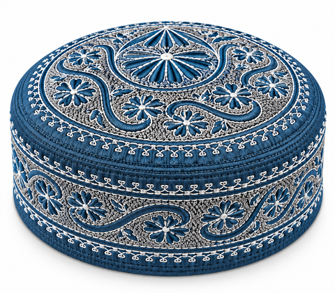 Men's Embroidery Islamic Prayer Kufi/Cap (Size-57cm)