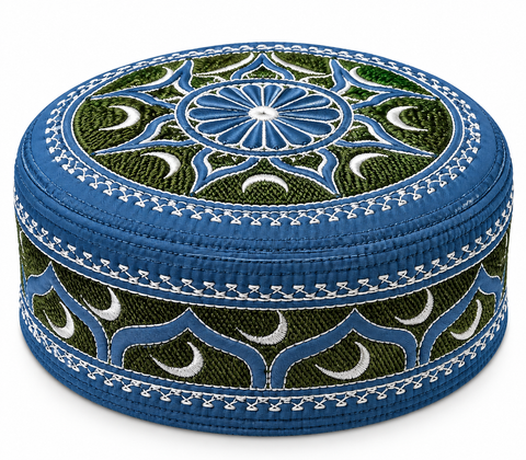 Men's Embroidery Islamic Prayer Kufi/Cap (Size-60cm)
