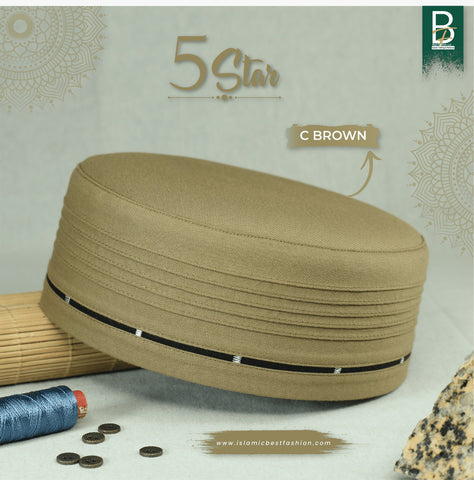 Men’s 5 Star Kufi Prayer Cap/Kufi
