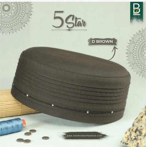 Men’s 5 Star Kufi Prayer Cap/Kufi