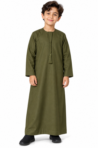 Kid's Boy's Omani Thobe with Tassel
