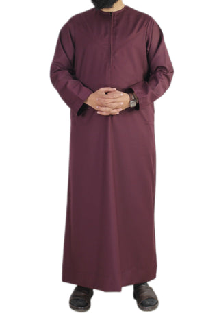 Men's Omani Thobe with Full Sleeve (1-Color Set size 52-60)