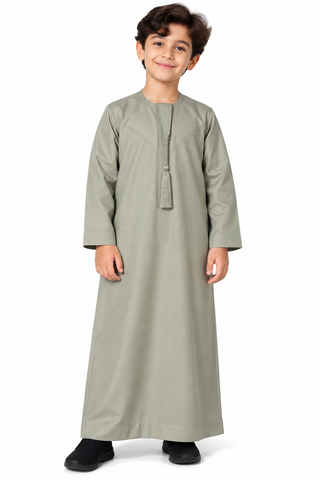 Kid's Boy's Omani Thobe with Tassel