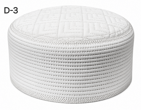 Men's muslim turban Kufi Prayer Cap White J. style