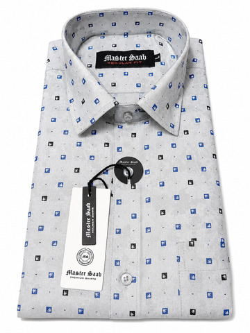 Men's 100% Pure Cotton Regular Asian slim fit Casual Check Shirts -Single Pocket long sleeve