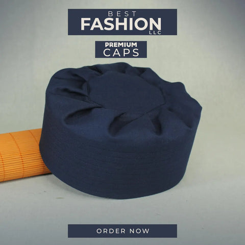 Men's Prayer Pleated Namaz Kufi/Cap