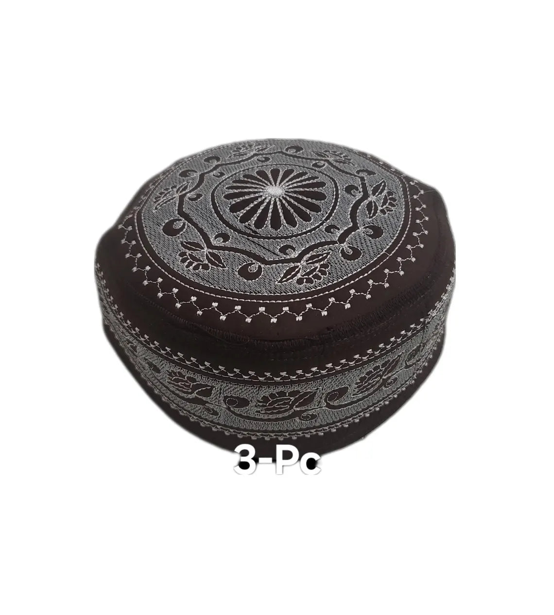 Men's Embroidery Islamic Prayer Kufi/Cap-(Size-57cm)-Collection-2