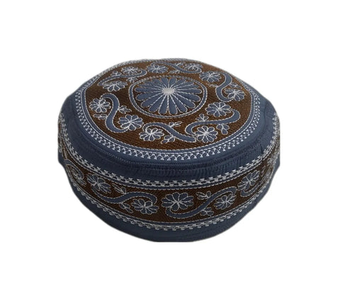 Men's Embroidery Islamic Prayer Kufi/Cap-(Size-57cm)-Collection-2