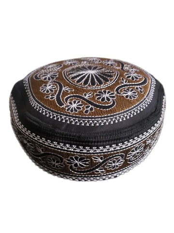 Men's Embroidery Islamic Prayer Kufi/Cap- (Size-58cm)-Collection-1