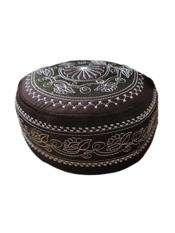 Men's Embroidery Islamic Prayer Kufi/Cap-(Size-57cm)-Collection-2
