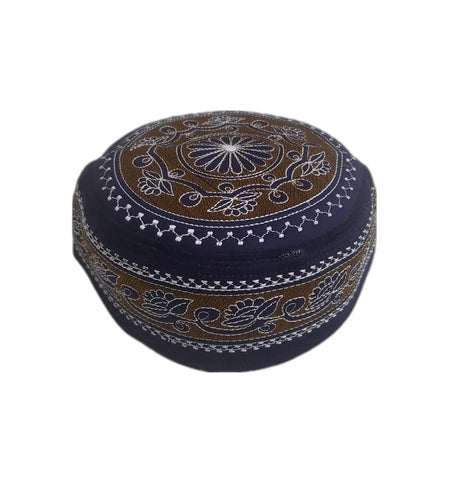 Men's Embroidery Islamic Prayer Kufi/Cap- (Size-58cm)-Collection-1