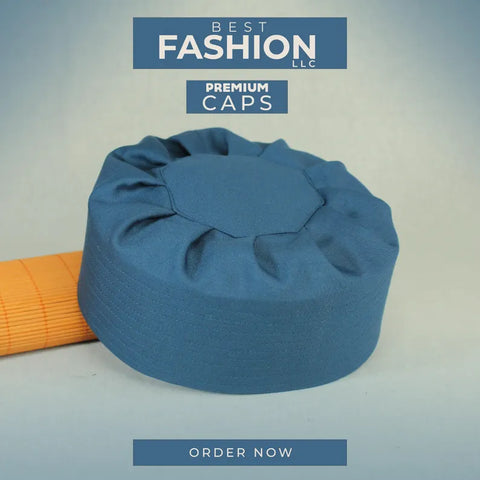 Men's Prayer Pleated Namaz Kufi/Cap