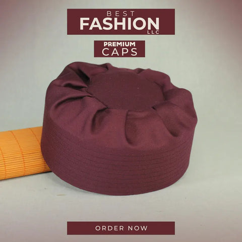 Men's Prayer Pleated Namaz Kufi/Cap