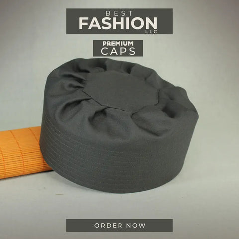 Men's Prayer Pleated Namaz Kufi/Cap