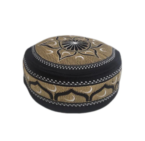 Men's Embroidery Islamic Prayer Kufi/Cap-(Size-56cm)-Collection-1