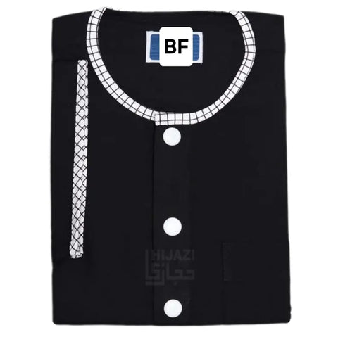 Men's Half Sleeve Designer Thobe Omani Emirati Arabian Style