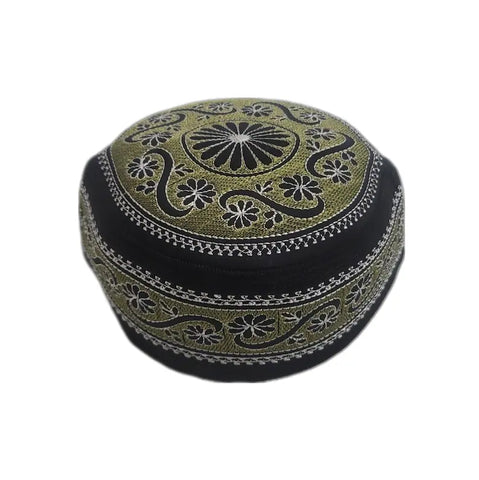 Men's Embroidery Islamic Prayer Kufi/Cap-(Size-56cm)-Collection-1