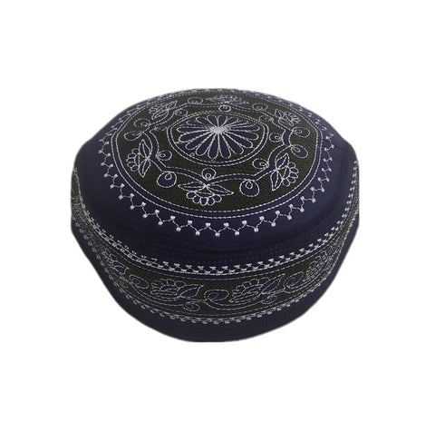 Men's Embroidery Islamic Prayer Kufi/Cap-(Size-56cm)-Collection-1