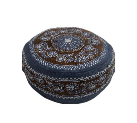 Men's Embroidery Islamic Prayer Kufi/Cap-(Size-56cm)-