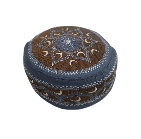 Men's Embroidery Islamic Prayer Kufi/Cap-(Size-56cm)-