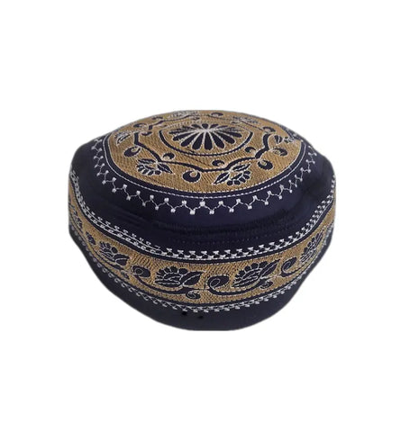 Men's Embroidery Islamic Prayer Kufi/Cap-(Size-56cm)-Collection-1