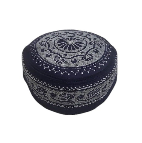 Men's Embroidery Islamic Prayer Kufi/Cap-(Size-56cm)-Collection-1