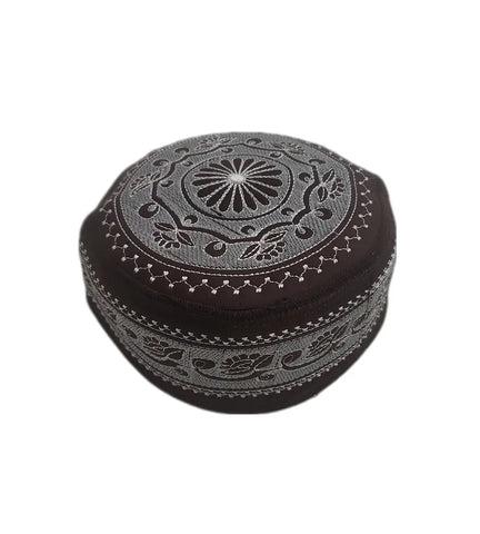 Men's Embroidery Islamic Prayer Kufi/Cap-(Size-56cm)-