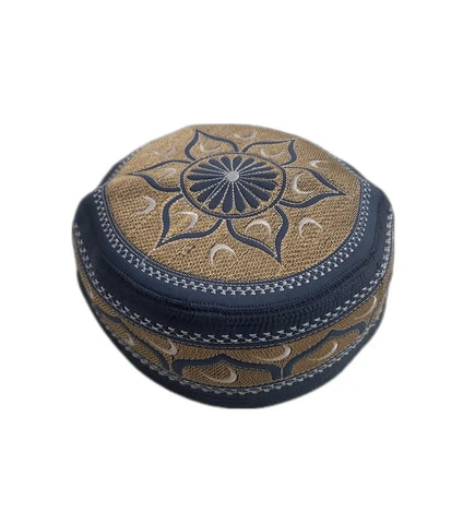 Men's Embroidery Islamic Prayer Kufi/Cap-(Size-56cm)-