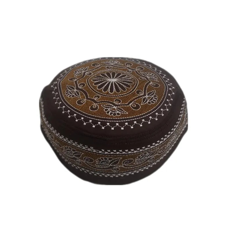 Men's Embroidery Islamic Prayer Kufi/Cap- (Size-59cm)-Collection-2