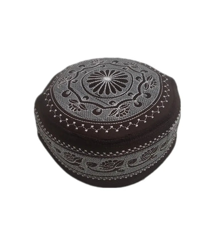Men's Embroidery Islamic Prayer Kufi/Cap- (Size-59cm)-Collection-2