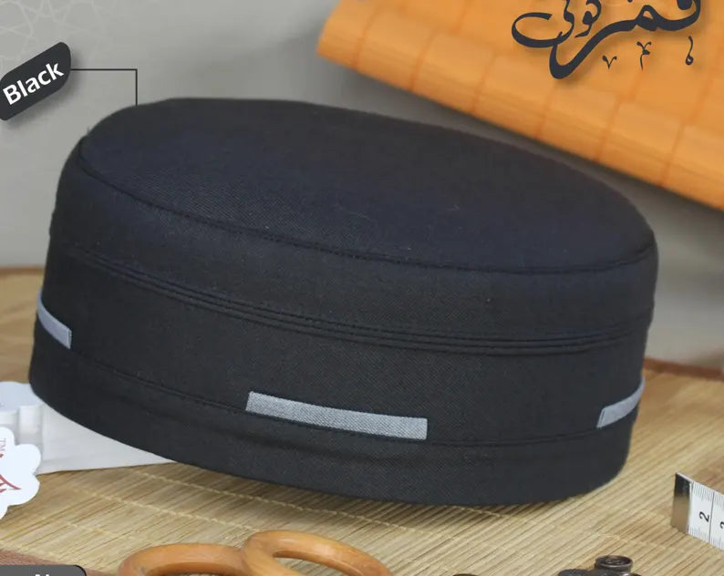 Men's Qamar Cap Muslim Prayer kufi/cap