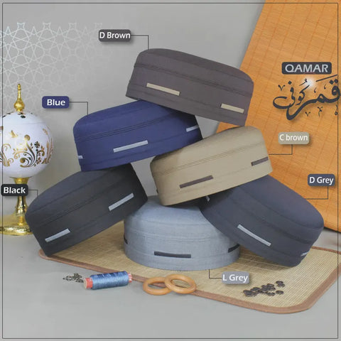 Men's Qamar Cap Muslim Prayer kufi/cap