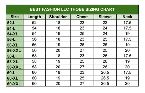 Men’s Quality Omani Thobe Emirati Style full sleeve