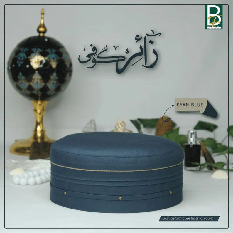 Men's Zaair kufi soft prayer cap/kufi
