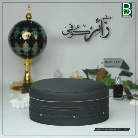 Men's Zaair kufi soft prayer cap/kufi
