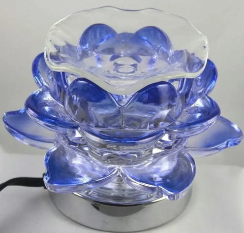 Electric Flower Oil & Wax Burner: Touch Lamp Fragrance Warmer
