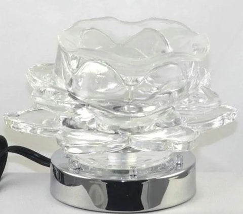 Electric Flower Oil & Wax Burner: Touch Lamp Fragrance Warmer