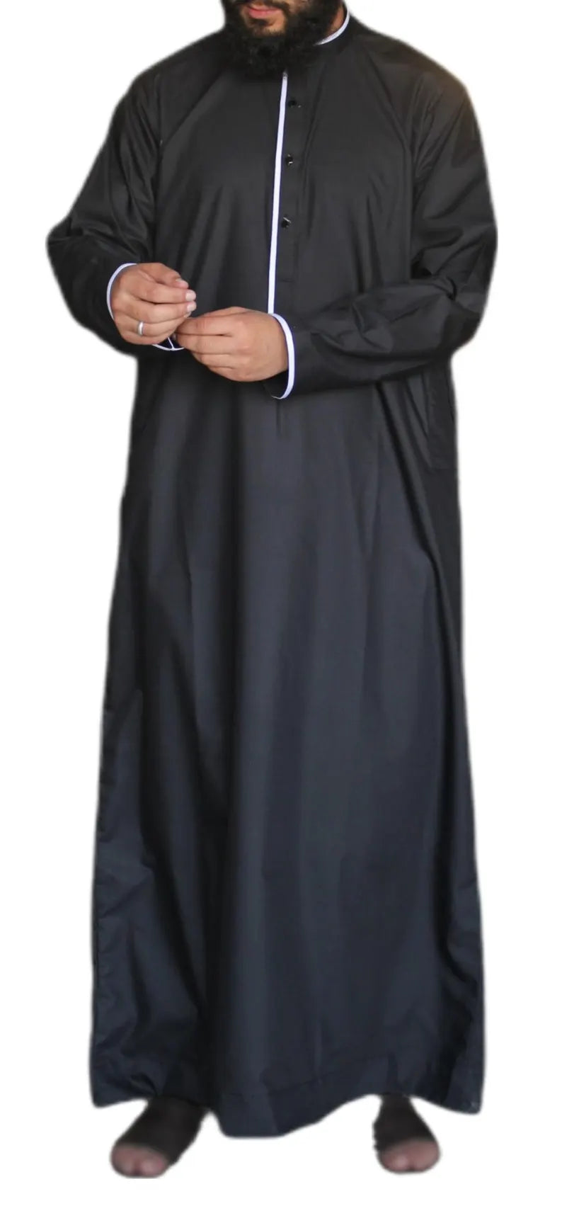 Men's Islamic thobe designer Muslim Saudi style Thobe/Jubba