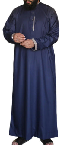 Men's Islamic thobe designer Muslim Saudi style Thobe/Jubba