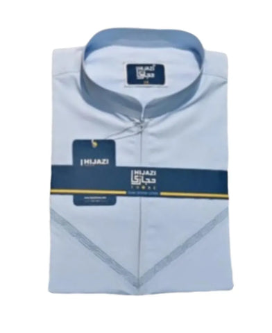 Men’s half Sleeve Thobe Saudi Style – Islamic Arabic Modest Wear