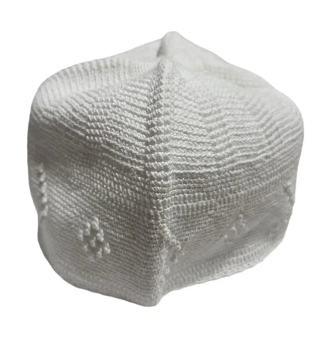 Men’s Crochet Kufi Prayer Cap | Lightweight Islamic Namaz Topi | Muslim Skull Cap