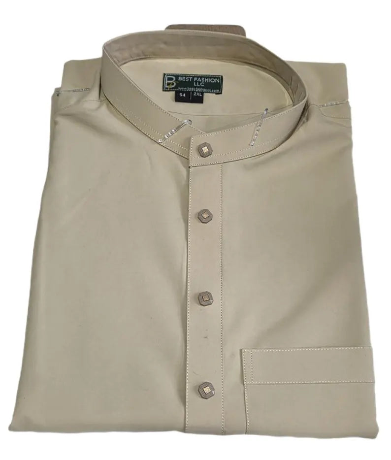 Men’s Saudi Style Thobe – Elegant Arabic Islamic Robe, Timeless Design for Everyday & Prayer